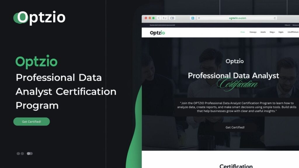 Join the OPTZIO Professional Data Analyst Certification Program