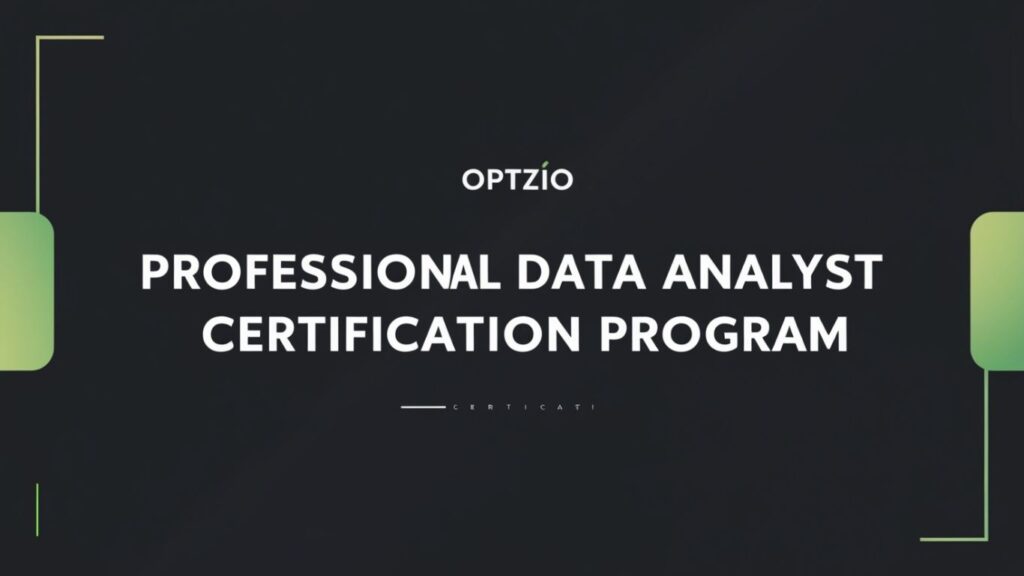 Join the OPTZIO Professional Data Analyst Certification Program image 2 (2)